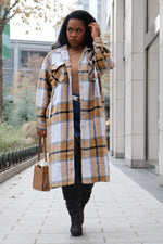 Load image into Gallery viewer, I&#39;m Falling | Long Plaid Shacket
